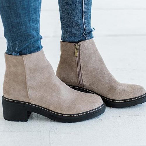 Bridgette Taupe Bootie - Size 6 Left